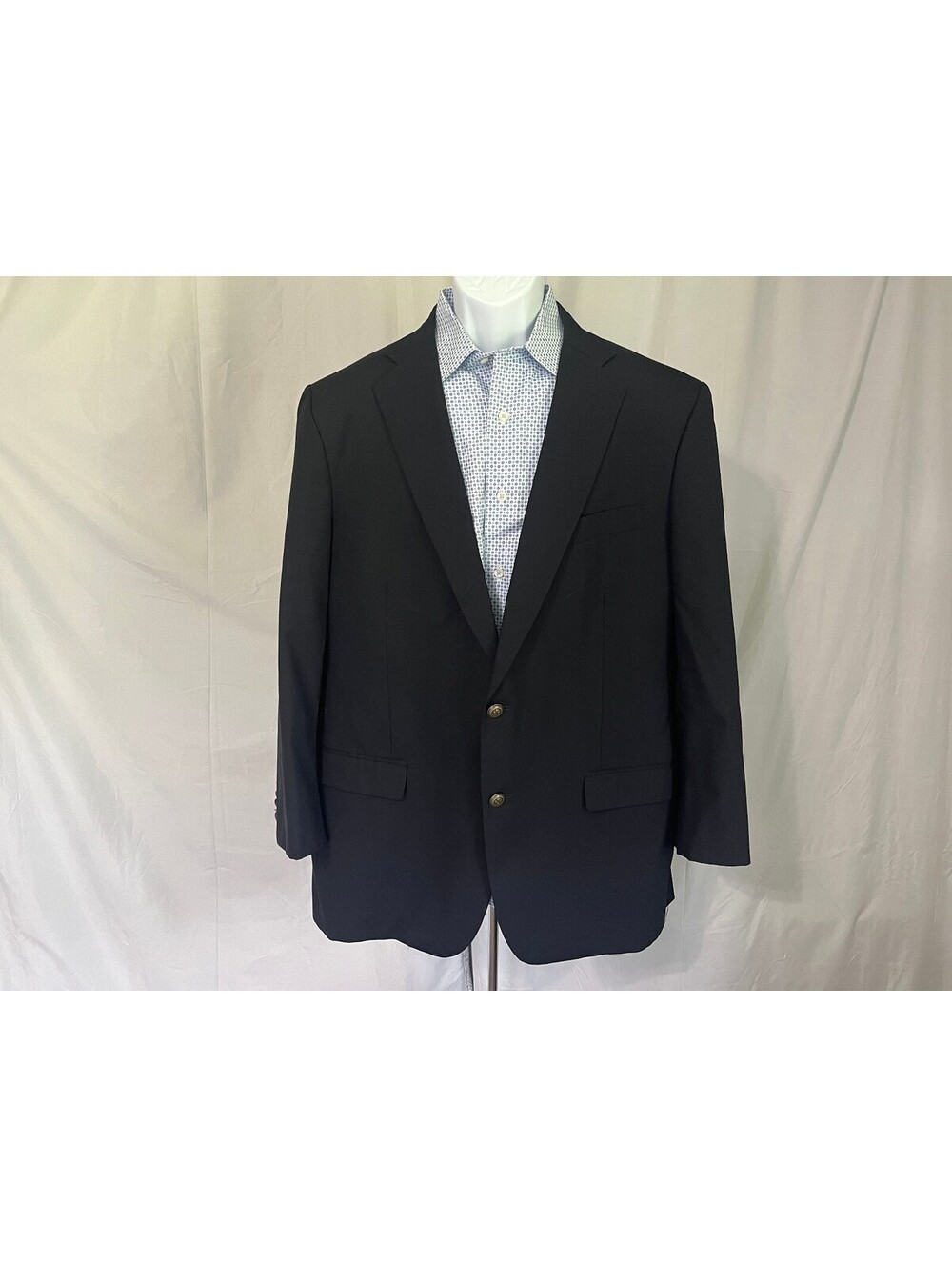 Brooks Brothers Men's Blue Vitale Barberis Canonico Wool Presidential Blazer 44R